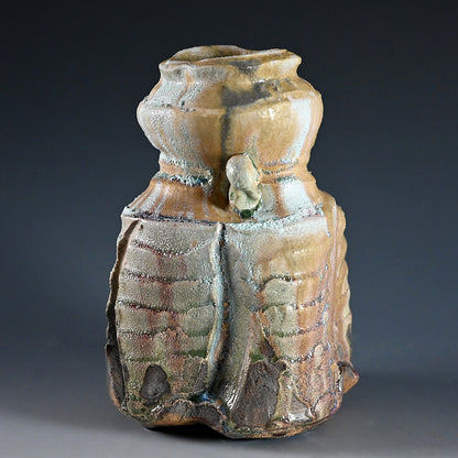 Manyosai Vase ー"万葉彩耳付花生"