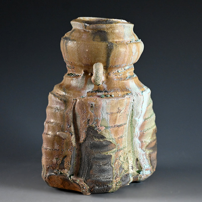 Manyosai Vase ー"万葉彩耳付花生"