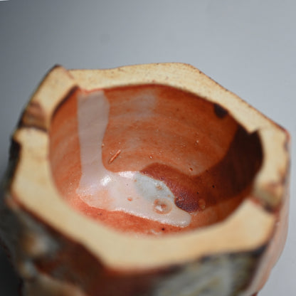 Red Shino Koro Incense Burner ー"赤志野香炉"