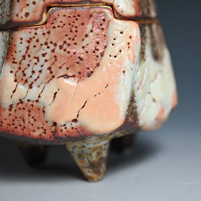 Red Shino Koro Incense Burner ー"赤志野香炉"