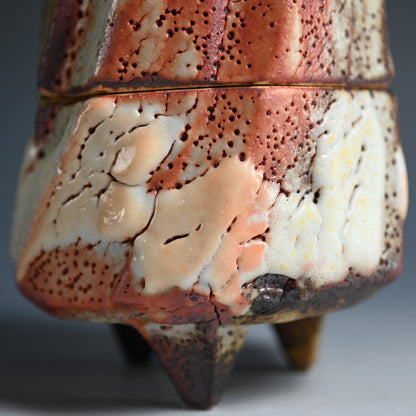 Red Shino Koro Incense Burner ー"赤志野香炉"