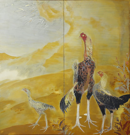 "Fighting Cock" ーexhibited at the 1932 Teiten National Exhibition