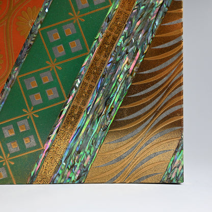 Nishiki Pattern Lacquer Box ー服部 峻昇 “耀貝飾箱 彩華”