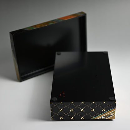 Brocade Pattern Lacquer Boxー服部 峻昇 “耀貝飾箱 彩華”