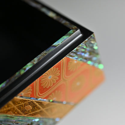 Brocade Pattern Lacquer Boxー服部 峻昇 “耀貝飾箱 彩華”