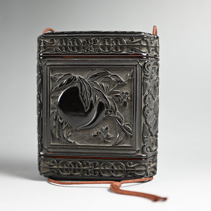 Important Tamakaji Zokoku I Published Carved Lacquer Inro