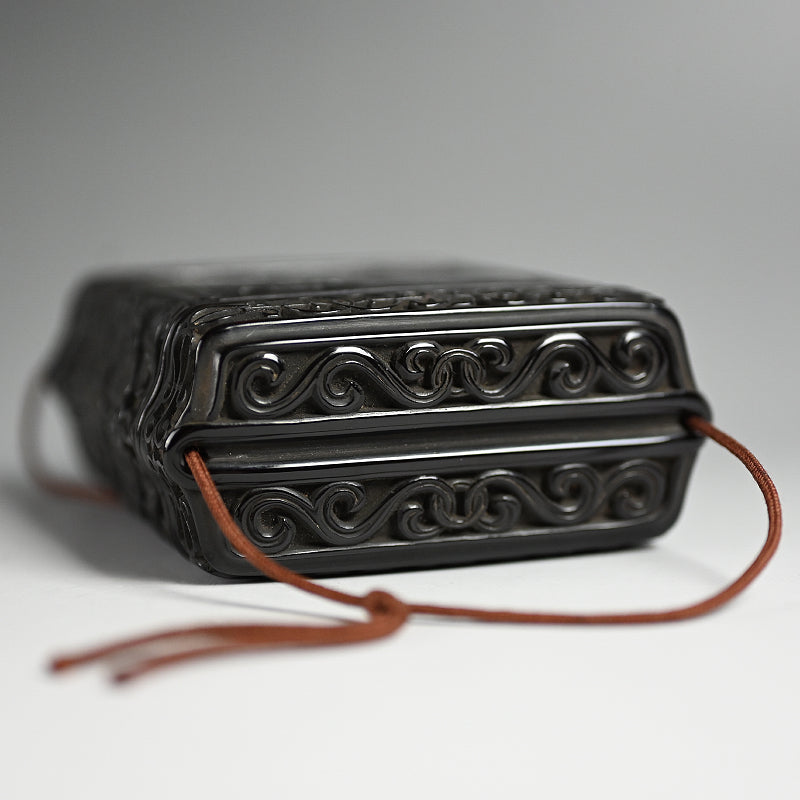 Important Tamakaji Zokoku I Published Carved Lacquer Inro