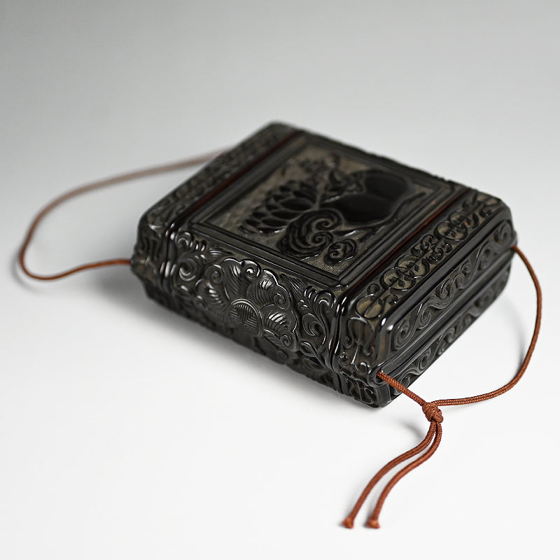 Important Tamakaji Zokoku I Published Carved Lacquer Inro