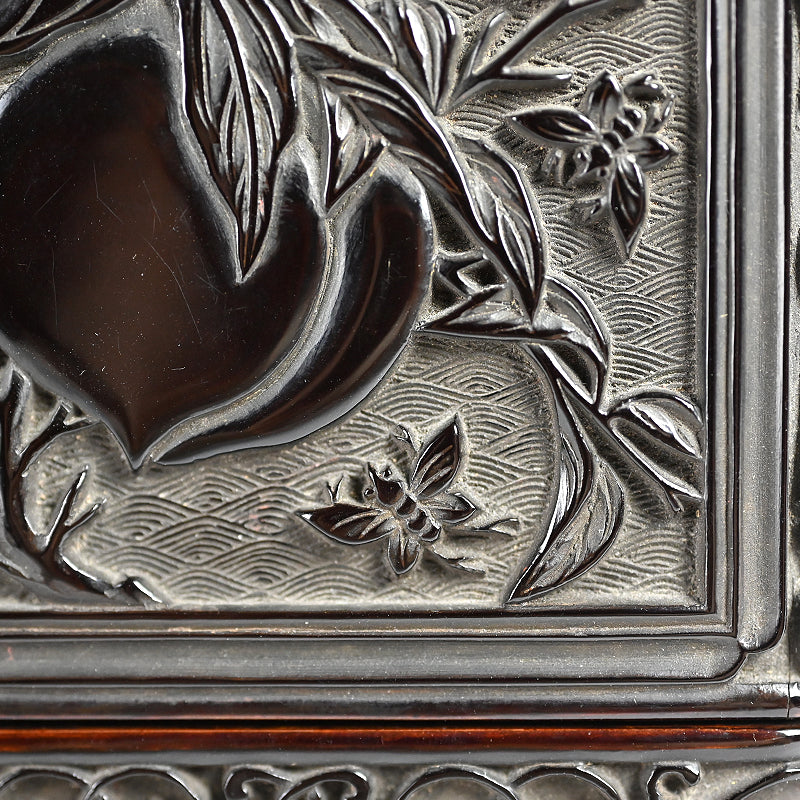 Important Tamakaji Zokoku I Published Carved Lacquer Inro