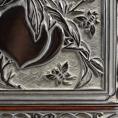 Important Tamakaji Zokoku I Published Carved Lacquer Inro