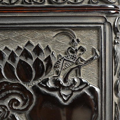 Important Tamakaji Zokoku I Published Carved Lacquer Inro