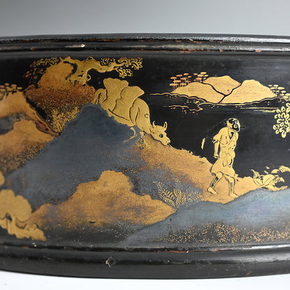 Ancient Japanese Lacquer Tray