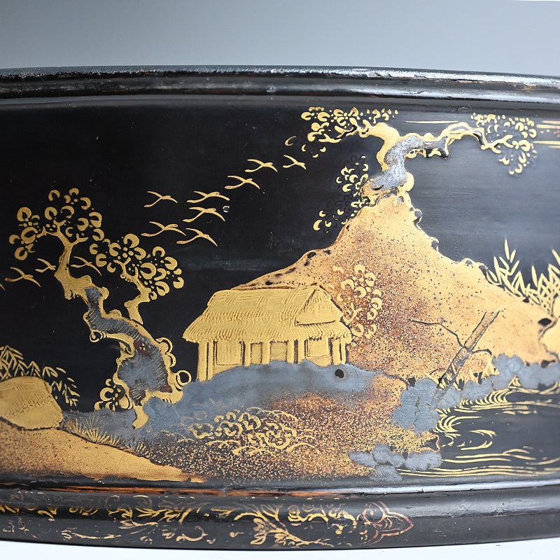 Ancient Japanese Lacquer Tray