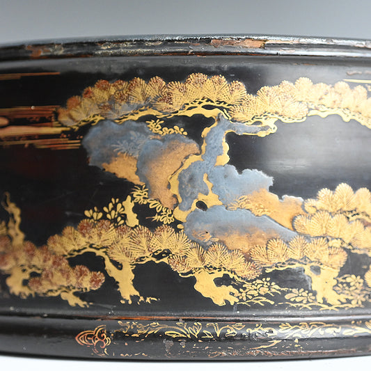 Ancient Japanese Lacquer Tray