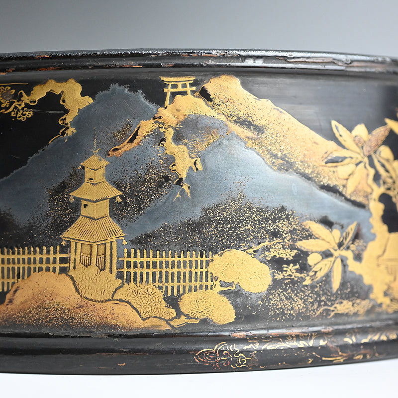 Ancient Japanese Lacquer Tray
