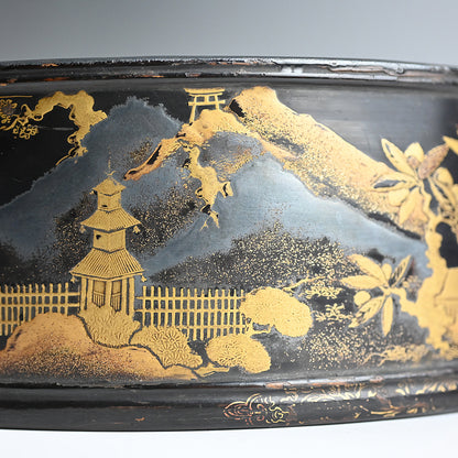 Ancient Japanese Lacquer Tray