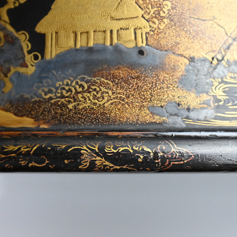 Ancient Japanese Lacquer Tray