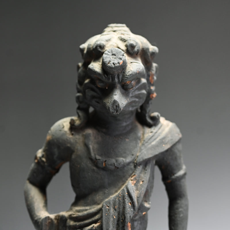 Edo p. Japanese Wood Carving, Karasu Tengu God of War