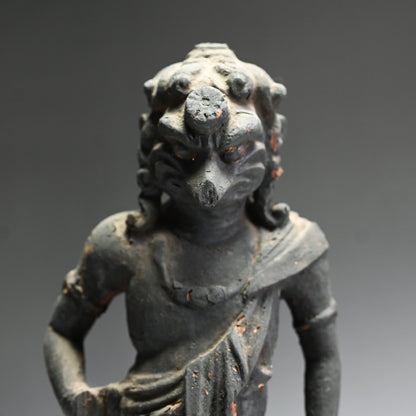 Edo p. Japanese Wood Carving, Karasu Tengu God of War