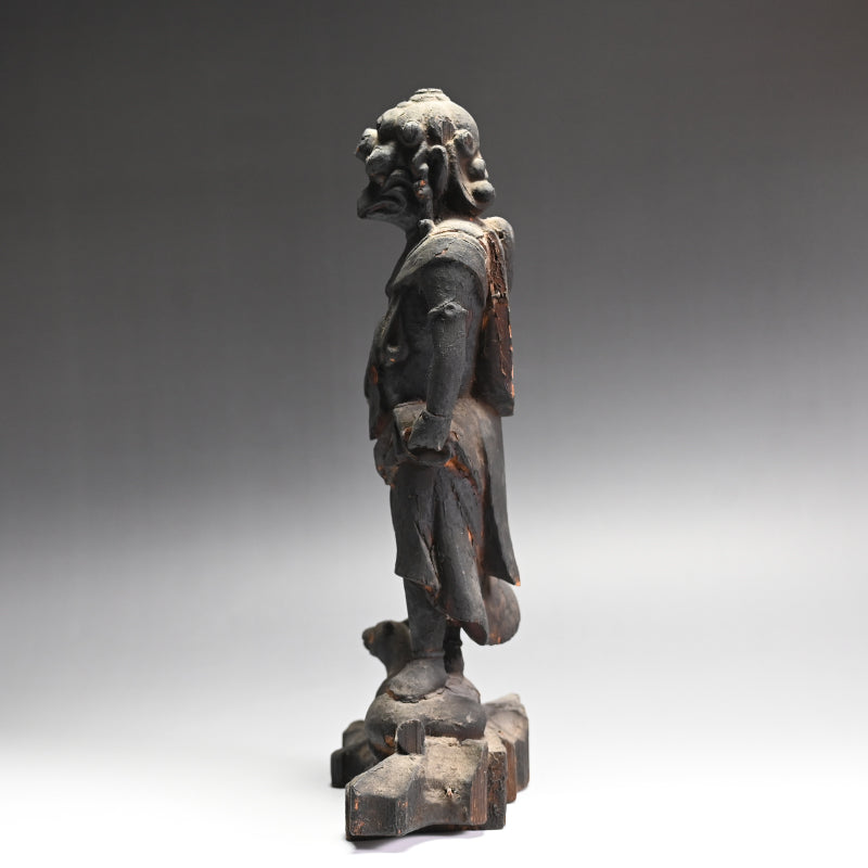 Edo p. Japanese Wood Carving, Karasu Tengu God of War