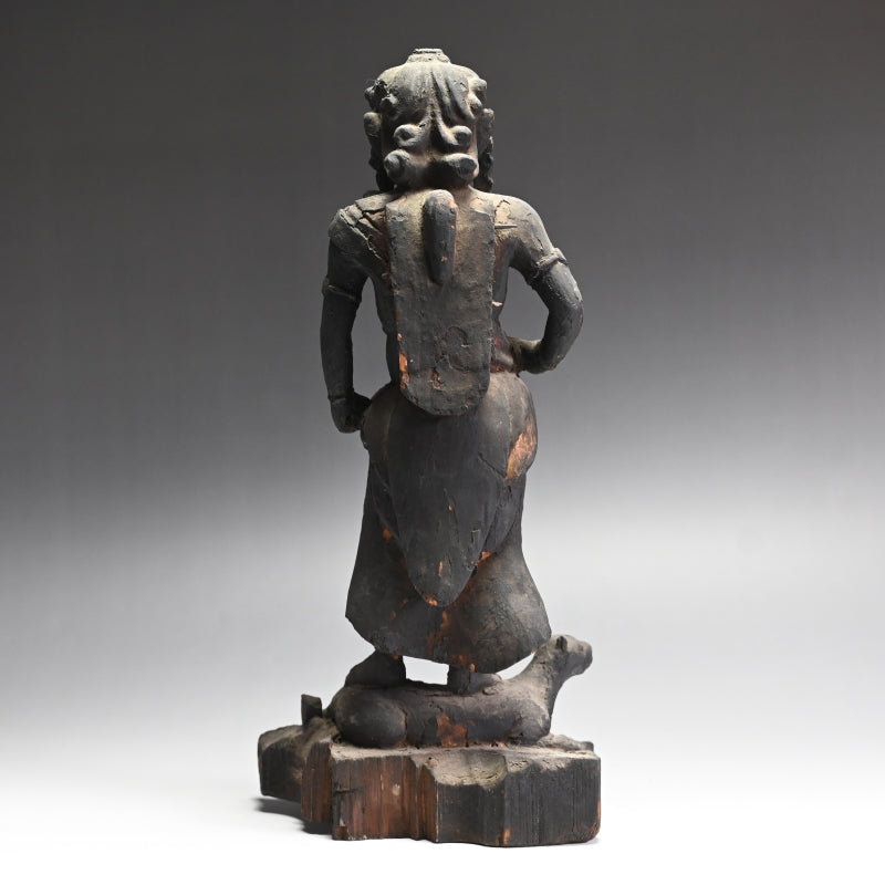 Edo p. Japanese Wood Carving, Karasu Tengu God of War
