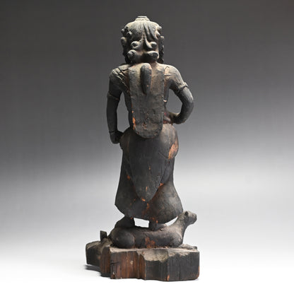 Edo p. Japanese Wood Carving, Karasu Tengu God of War