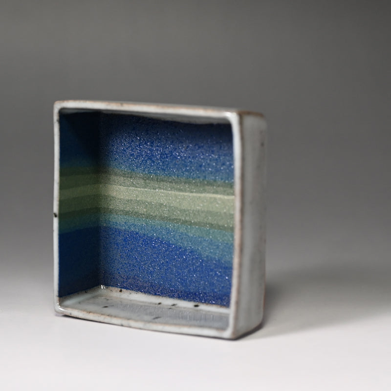 Rainbow Colored Clay Plate Set ー宮下 善繭 “彩泥 方器”