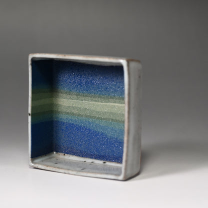 Rainbow Colored Clay Plate Set ー宮下 善繭 “彩泥 方器”