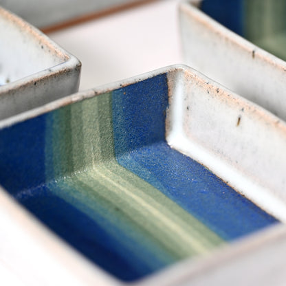 Rainbow Colored Clay Plate Set ー宮下 善繭 “彩泥 方器”
