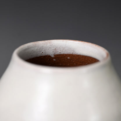 Classic Vase by Sodeisha Member ー山田 光 “白化粧 鉄繪 花入”