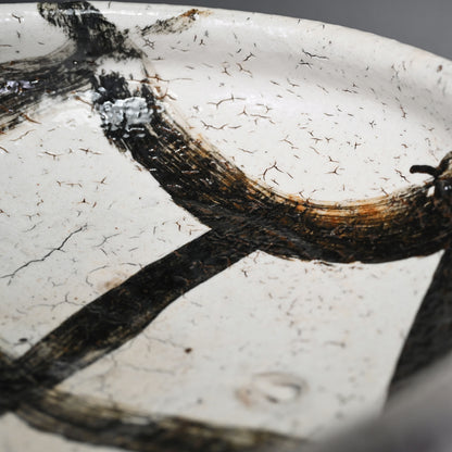 Fabulous Large Bowl ー中川 自然坊 “絵粉引唐津 鉢”