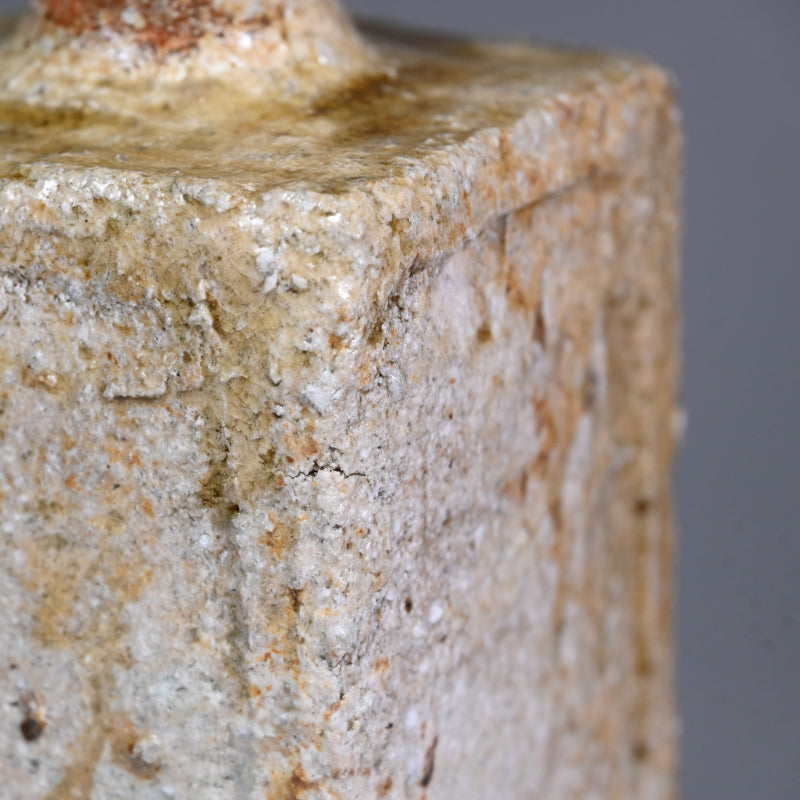 Elegant Shigaraki Vase ー古谷 道生 “信楽焼 花入れ”