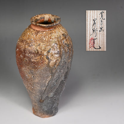 Iga Vase ー岸野 寛 “伊賀 焼〆花入”