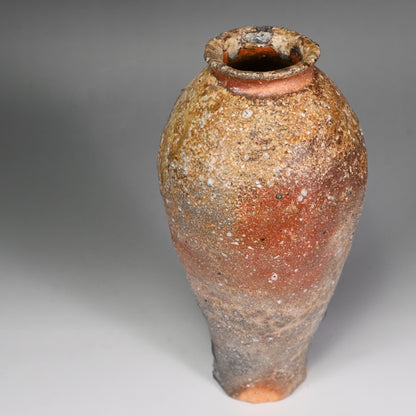 Iga Vase ー岸野 寛 “伊賀 焼〆花入”