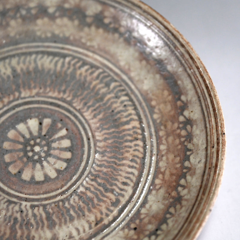 Mishima yaki Dish Set ー岡部 嶺男 “三島手皿”