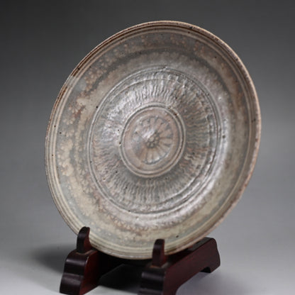 Mishima yaki Dish Set ー岡部 嶺男 “三島手皿”