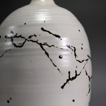 Sodeicha Yamada Hikaru Vase ー山田 光 “白化粧鉄繒 壺”