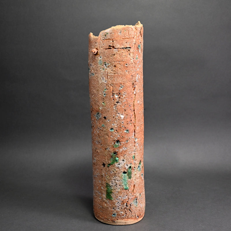 Wild Large Raw Clay Vase ー鈴木 青々 "彩砂磁 花瓶"