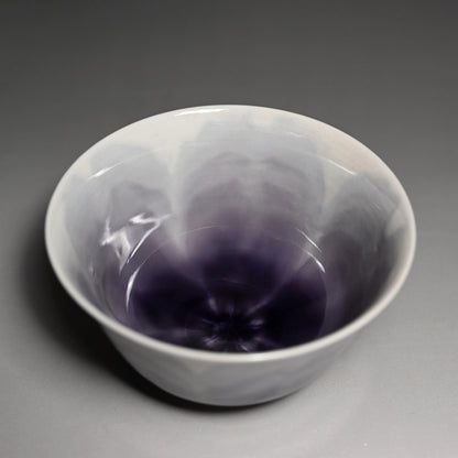 Tokuda Junko Sakura Chawan Tea Bowl ー四代 徳田 八十吉 “淡墨桜”