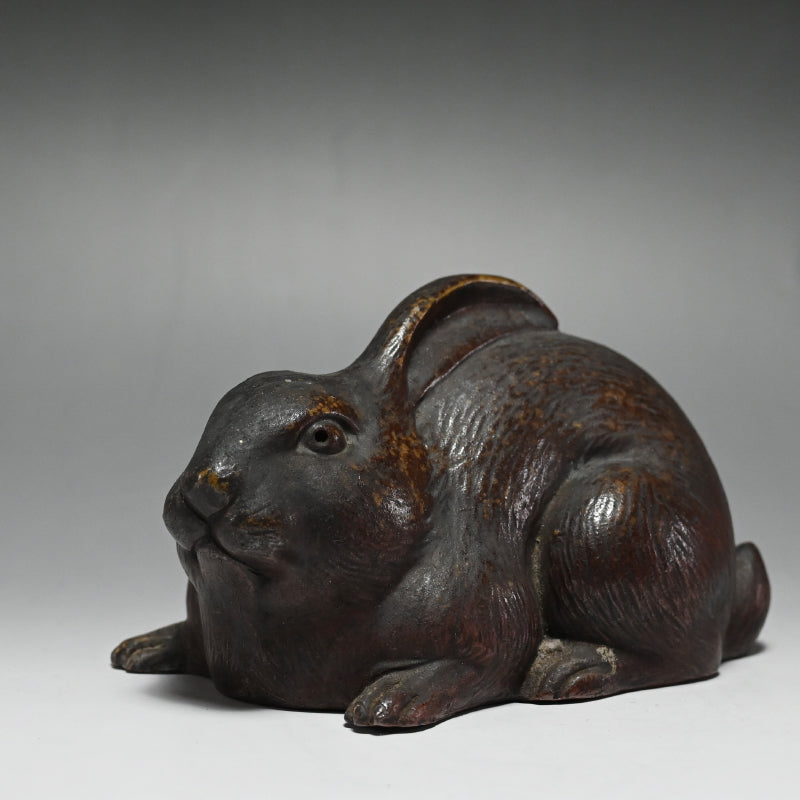 Bizen Saikumono Rabbit Okimono