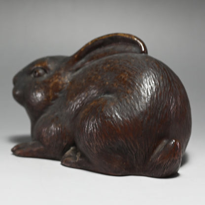 Bizen Saikumono Rabbit Okimono