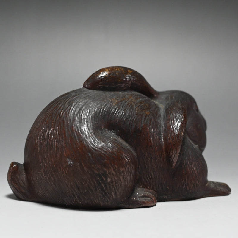 Bizen Saikumono Rabbit Okimono