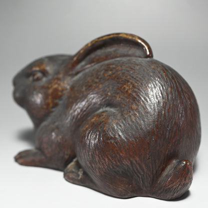 Bizen Saikumono Rabbit Okimono