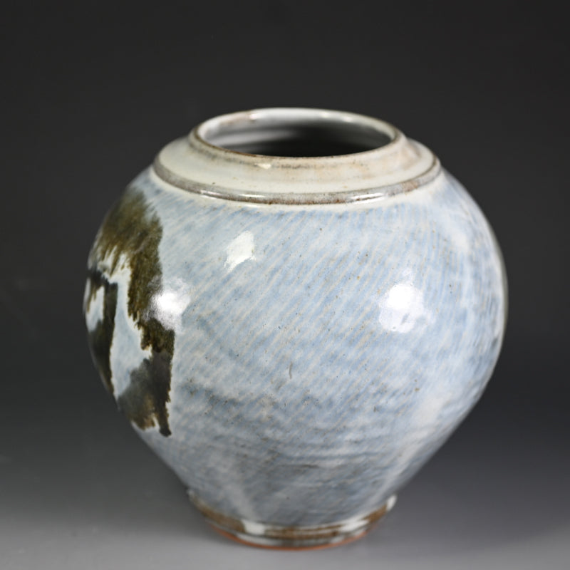 Breathtaking LNT Tsubo ー島岡 達三 "白釉象 流文壺"