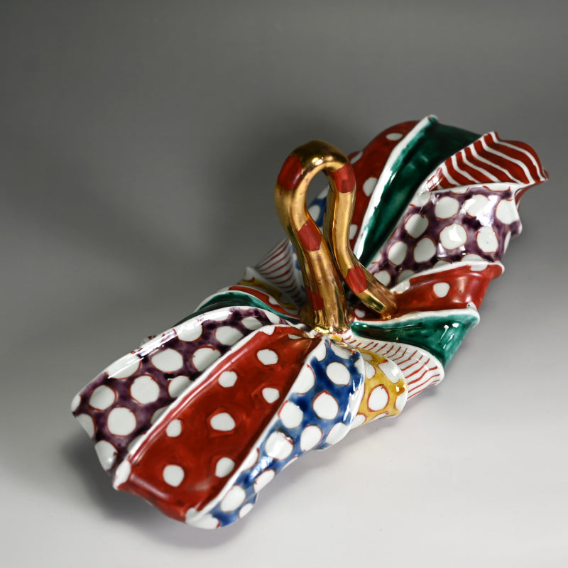 Lotus Leaf Ceramic Sculpture ー松田 百合子 "HASU"