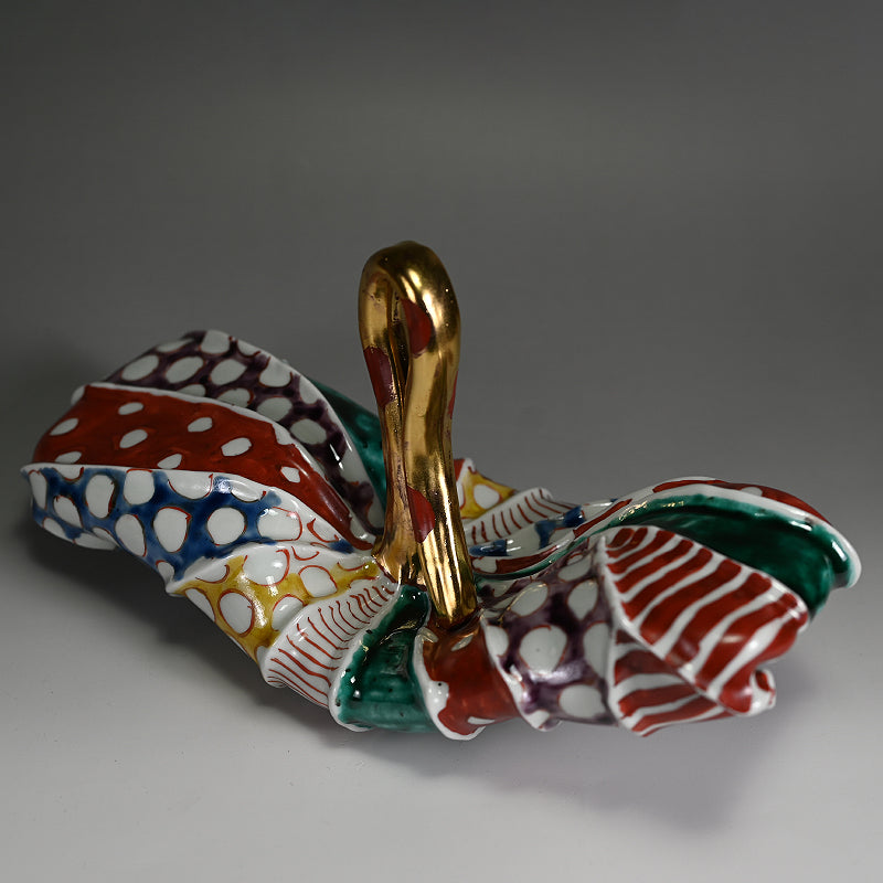 Lotus Leaf Ceramic Sculpture ー松田 百合子 "HASU"
