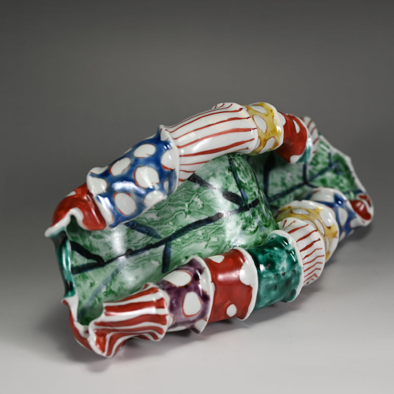 Lotus Leaf Ceramic Sculpture ー松田 百合子 "HASU"