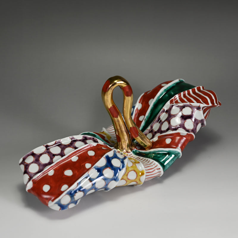 Lotus Leaf Ceramic Sculpture ー松田 百合子 "HASU"