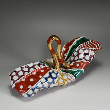 Lotus Leaf Ceramic Sculpture ー松田 百合子 "HASU"