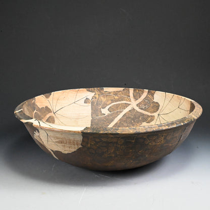 Massive Bowl w/ Pumpkin Vine Design ー三宅 洋司 “金彩窯文鉢”